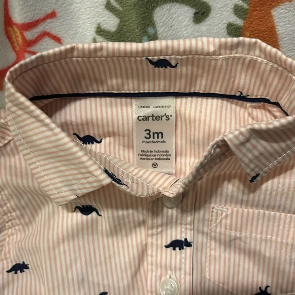 Carters  Dinosaur Print Kids One Piece